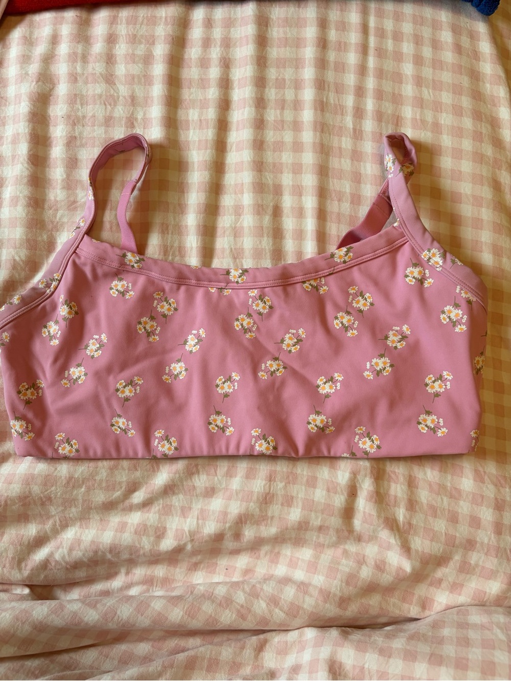 American Eagle Outfitters Pink Floral Sports Bra